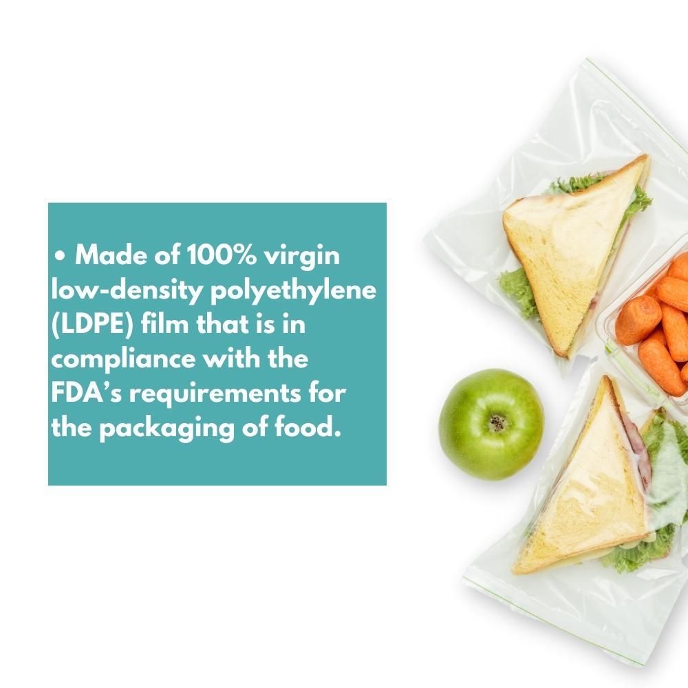 2000 Clear Plastic Reclosable Bags Self Seal Zip Lock Choose: Type, Mil & Size