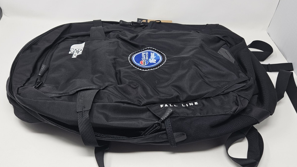 Pepsi 16 Year Safe Driver Custom North Face Fall Line Black Backpack