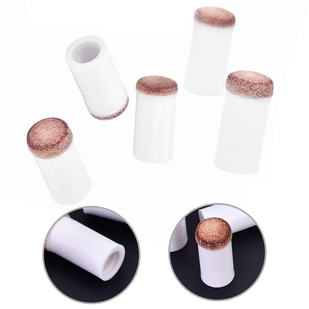 10pcs Billiards Cue Tip Replacement Durable Soft Pole Tip For DIY Players For