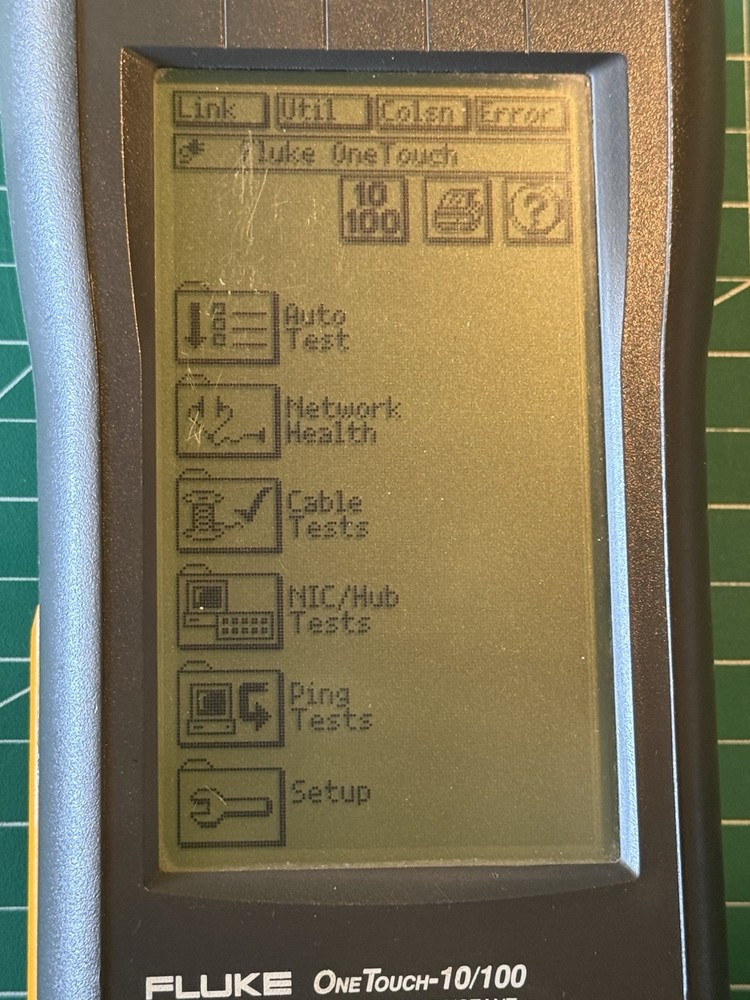 FLUKE ONE TOUCH 10/100 NETWORK ASSISTANT