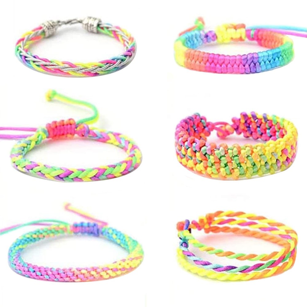 1mm Stretchy Bracelet String, Sturdy Rainbow Elastic String 164 Feet,