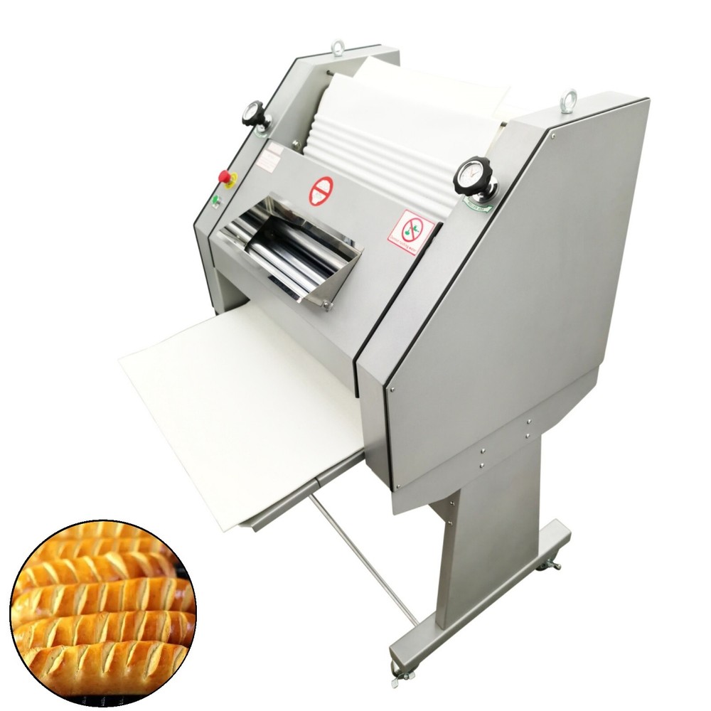 110V Baguette Shaping Machine Bread Loaf Moulder Dough Roller Bakery