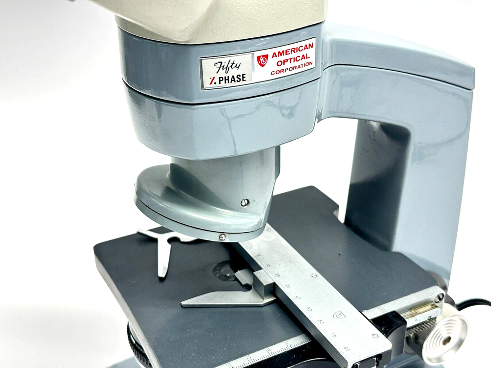American Optical Fifty Phase Microscope w/ Binocular Head