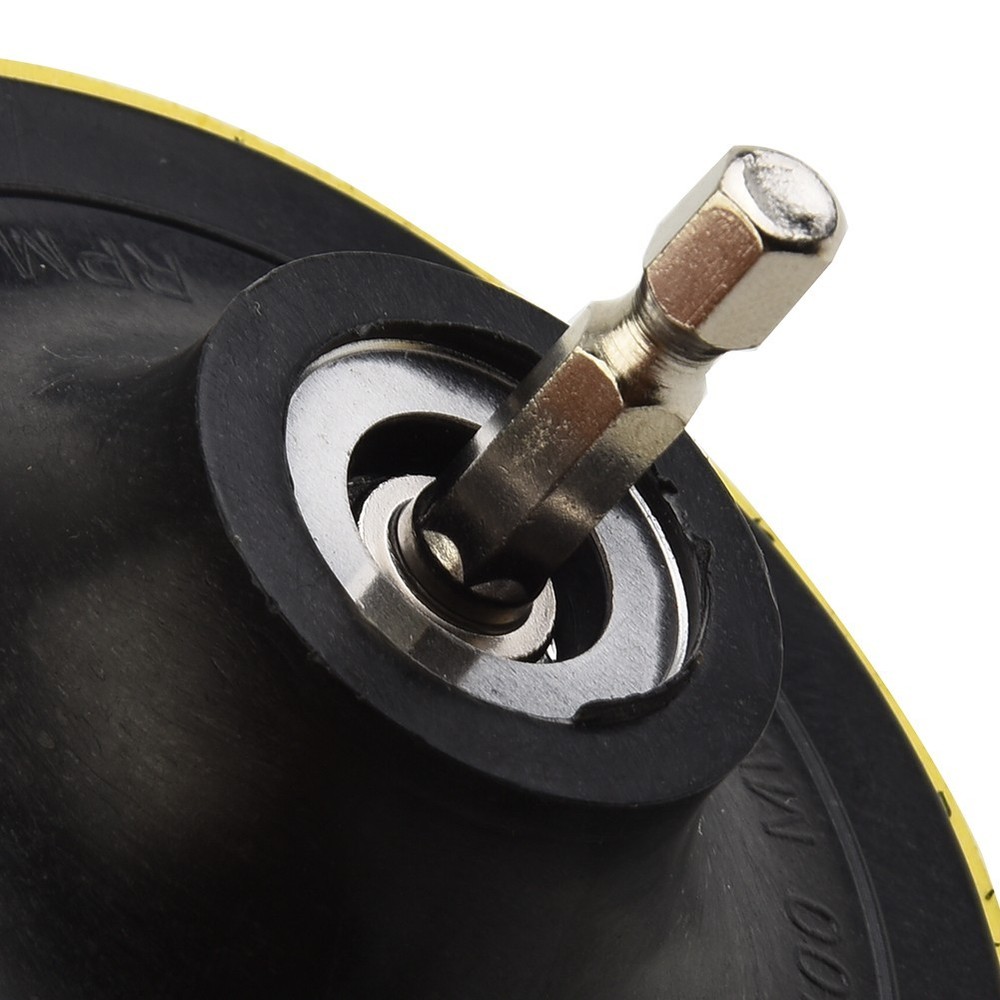 4Inch 100mm Hook&Loop Buffing Pad Rotary Backing Pad With M10 Drill Adapter Au
