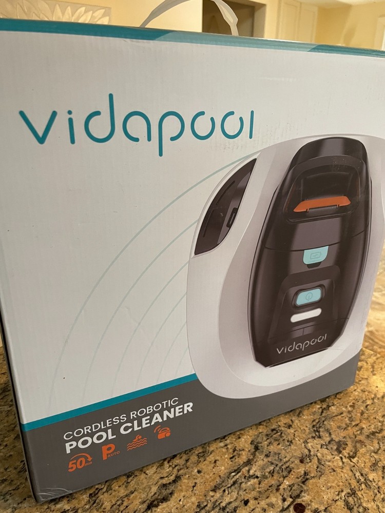Vidapool Cordless Robotic Pool Cleaner, Portable Pool Vacuum VRPC01