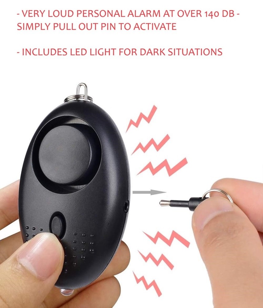 Safety Personal Alarm Keychain - 3Pack