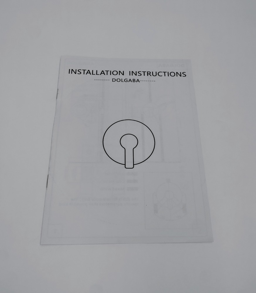 DOLGABA Single Function Shower Handle Valve Bathroom Trim Kit