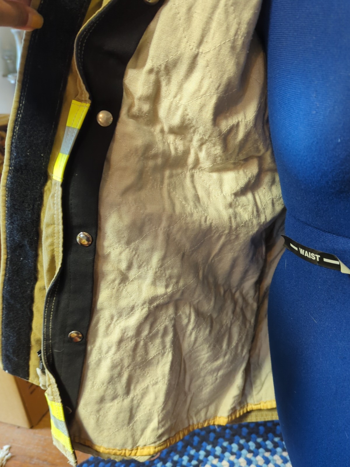 Retired Firefighter Turnout JACKET FIRE COAT USED Size 46X32X36 Navy Europe