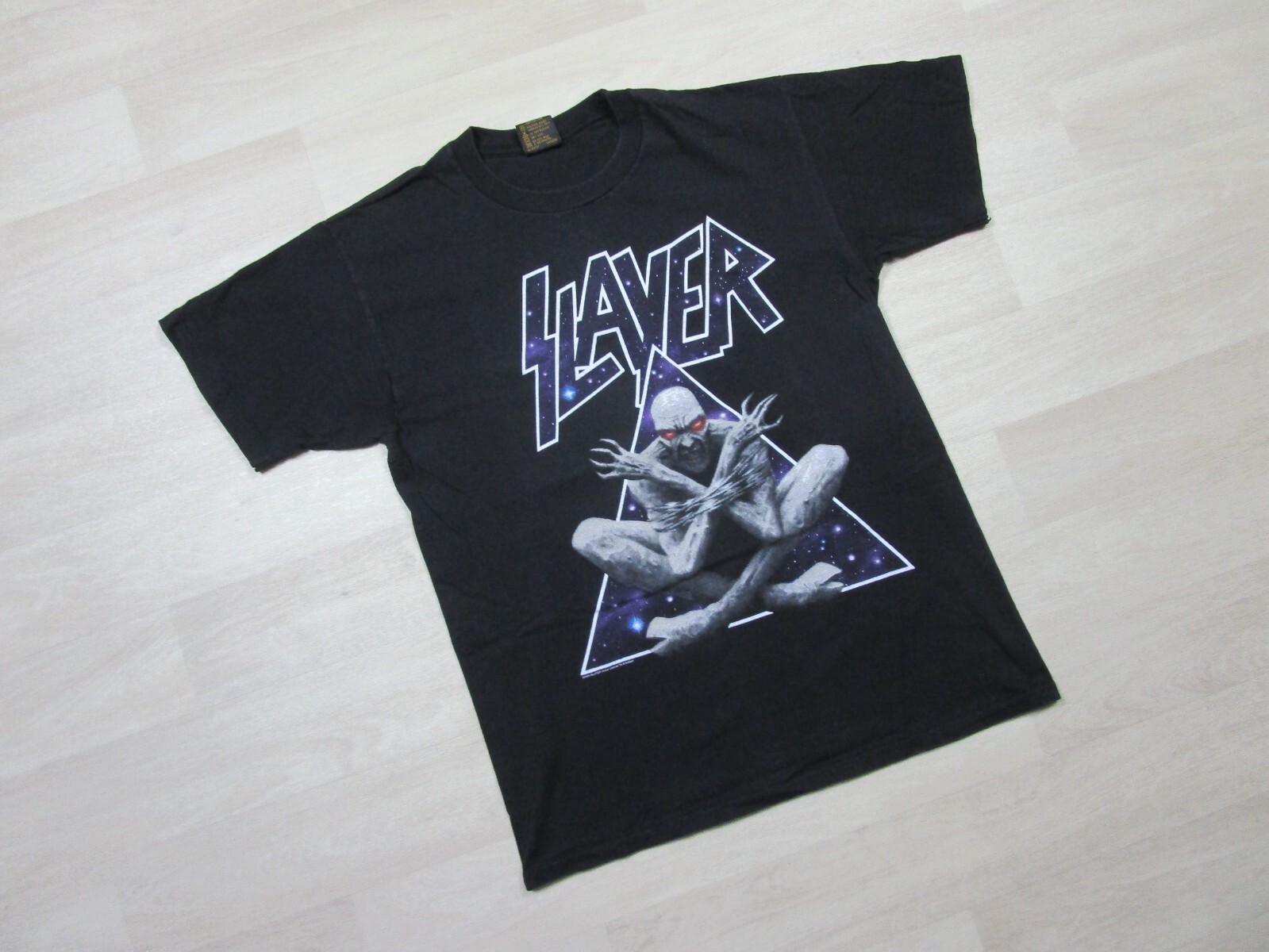 Vintage Slayer Band T Shirt (L) 1990's 2-Sided Brockum USA Devine Intervention