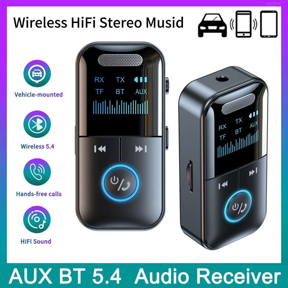 Wireless Bluetooth Transmitter Receiver MP3 Player Car Audio 3.5mm AUX Adapter