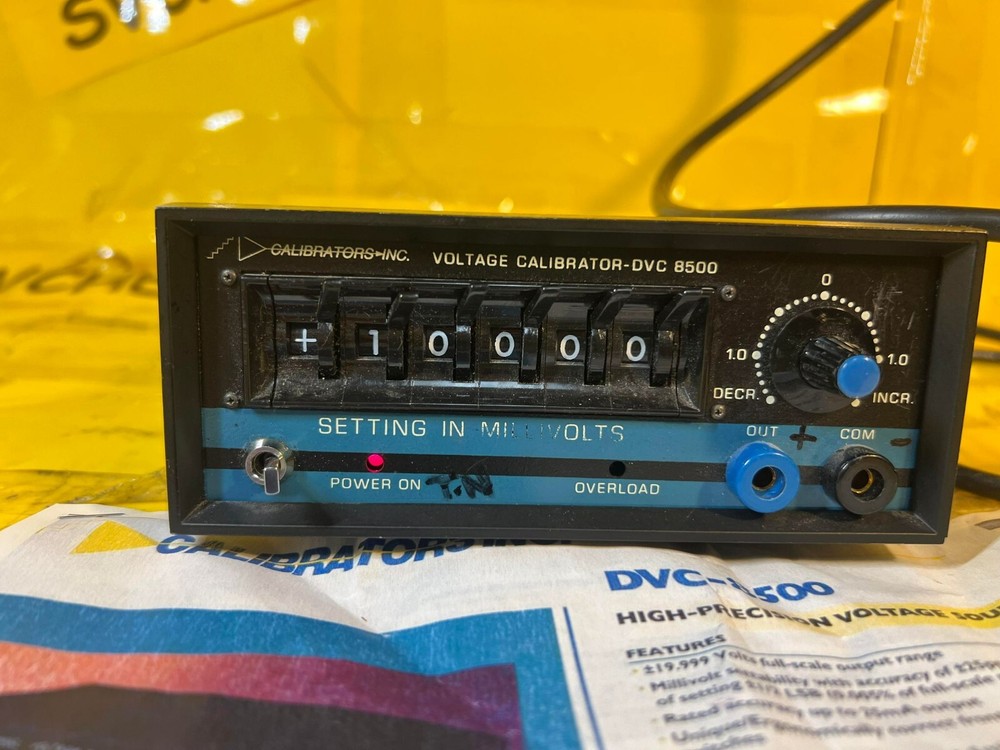 Calibrators Inc Datel DVC-8500 Low Voltage Precision Calibrator Source