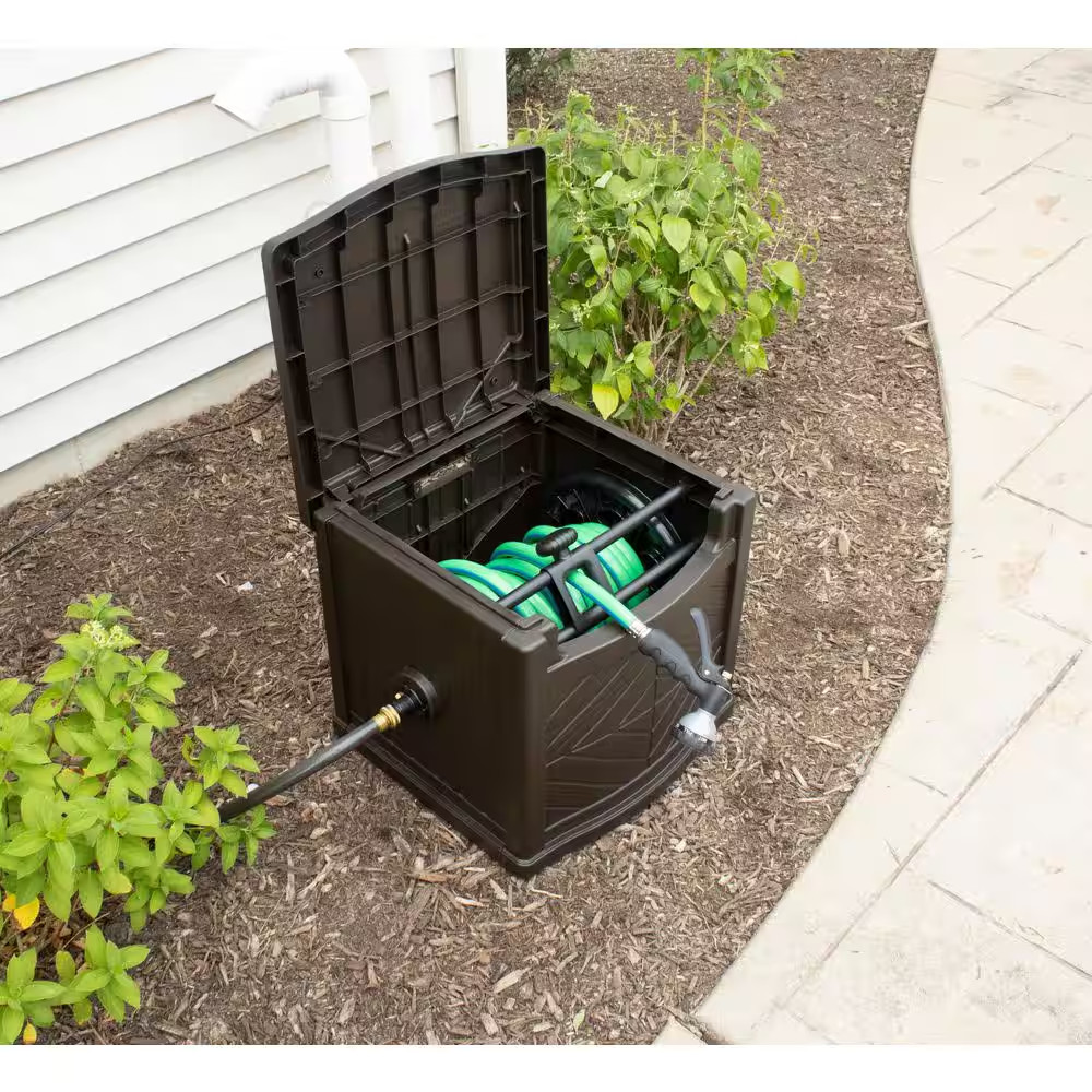 150 Ft. Slide Trak Hose Hideaway, Java