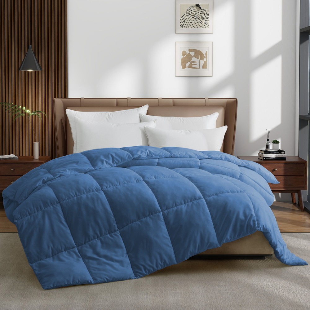 Peace Nest Basic Solid Down Alternative Comforter King or Queen Bed Blanket