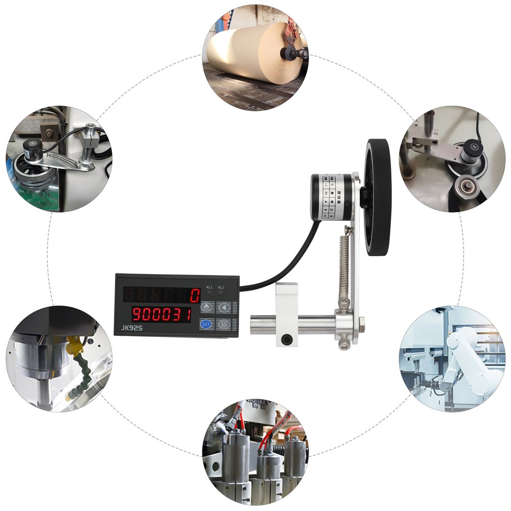 Rolling Wheel Electronic Digital Meter Counter Length Measure Tool w/ Encoder US