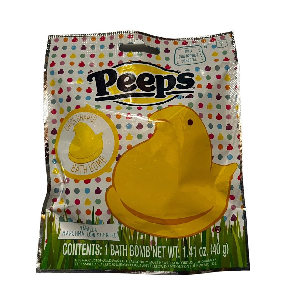 Peeps Chick Shaped Bath Bombs Scented Chick Shaped Bath Vanilla Marshmallows
