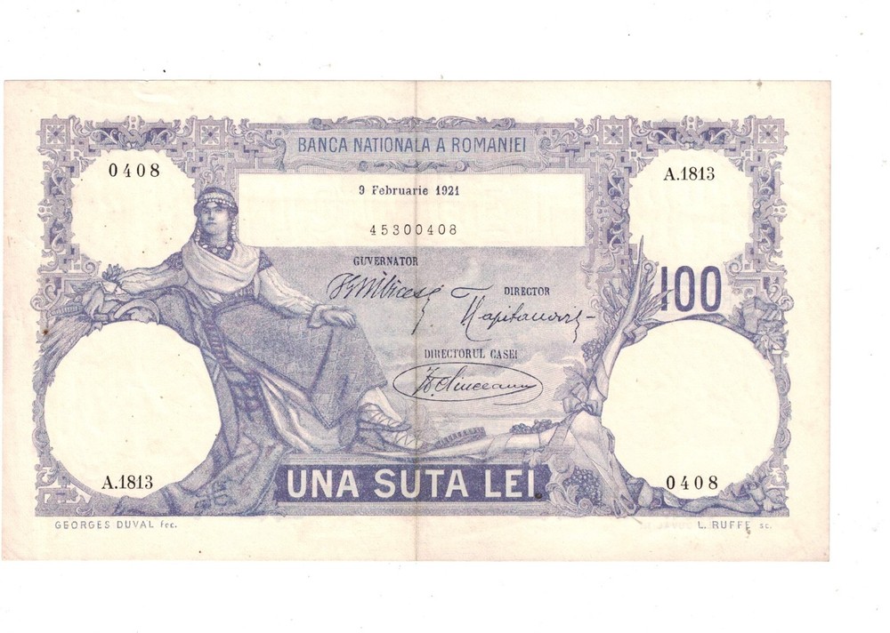 Romania 1921 100 Lei  P21 VF