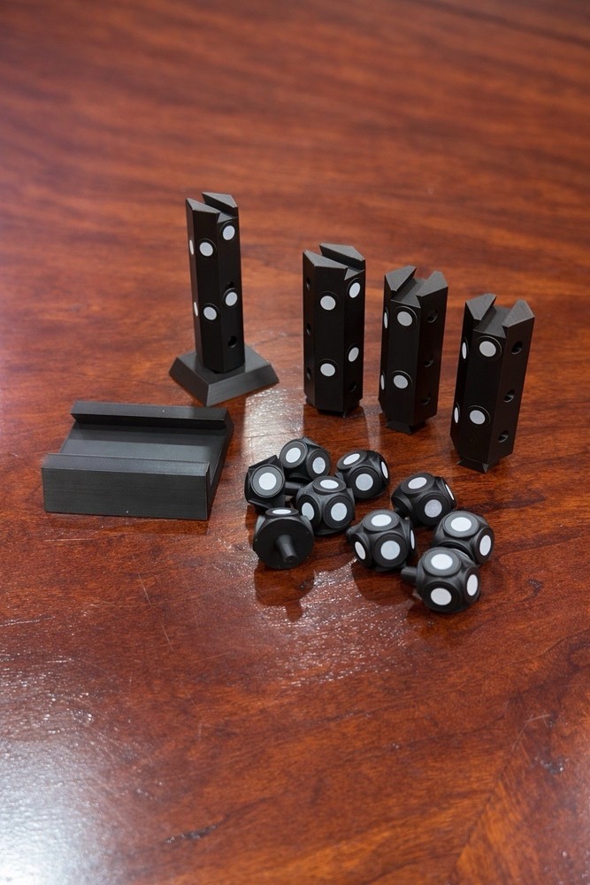 3D Scanner Targets Set Stackable Modular Towers + Dome Markers for 3D Scanning