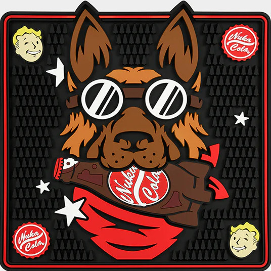Fallout Survivor’s Best Friend Bar Mat Dogmeat Nuka Cola Official NEW