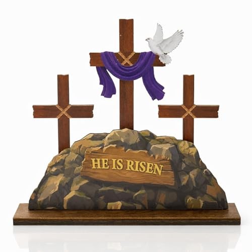 He Is Risen Easter Decorations, He is Risen Decor, Christian home Decor,
