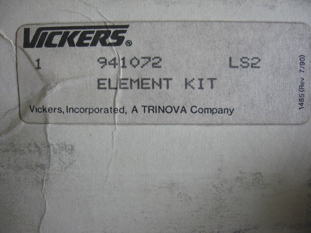 Genuine Vickers 941072 Hydraulic Filter Element Replacement Kit