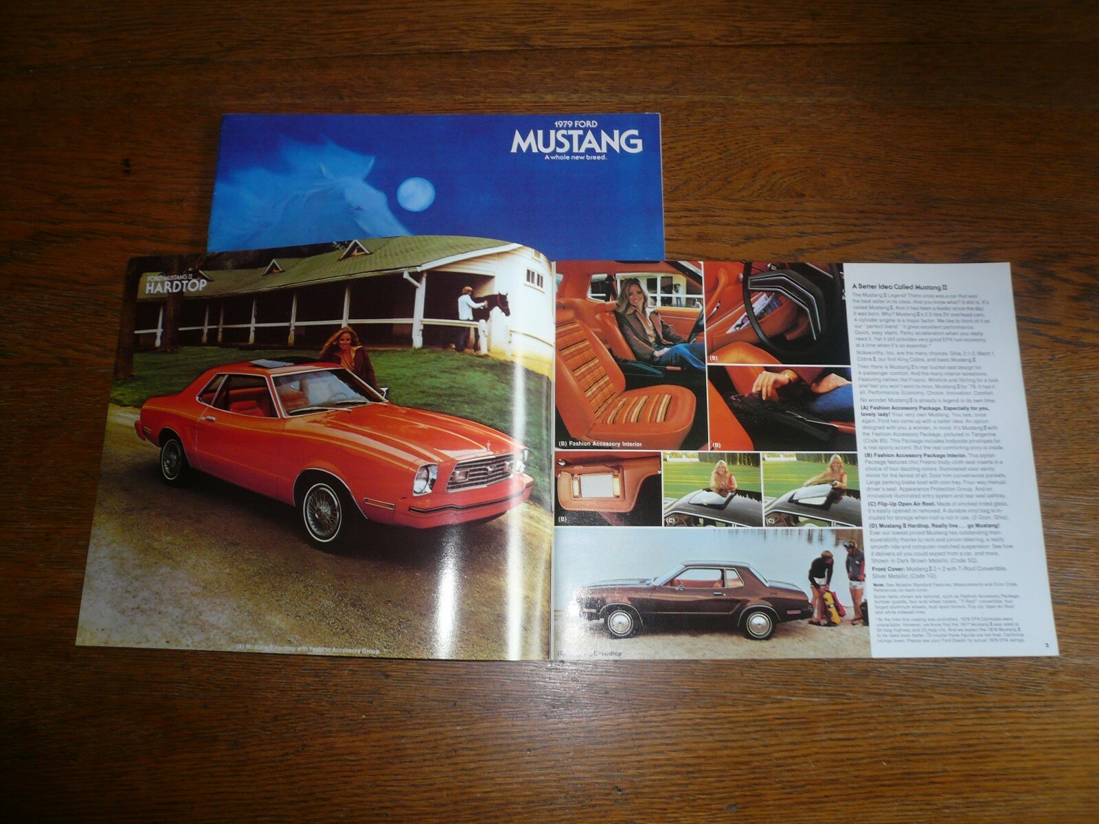 1978 and 1979 Ford Mustang Sales Brochure- Vintage- Two For One