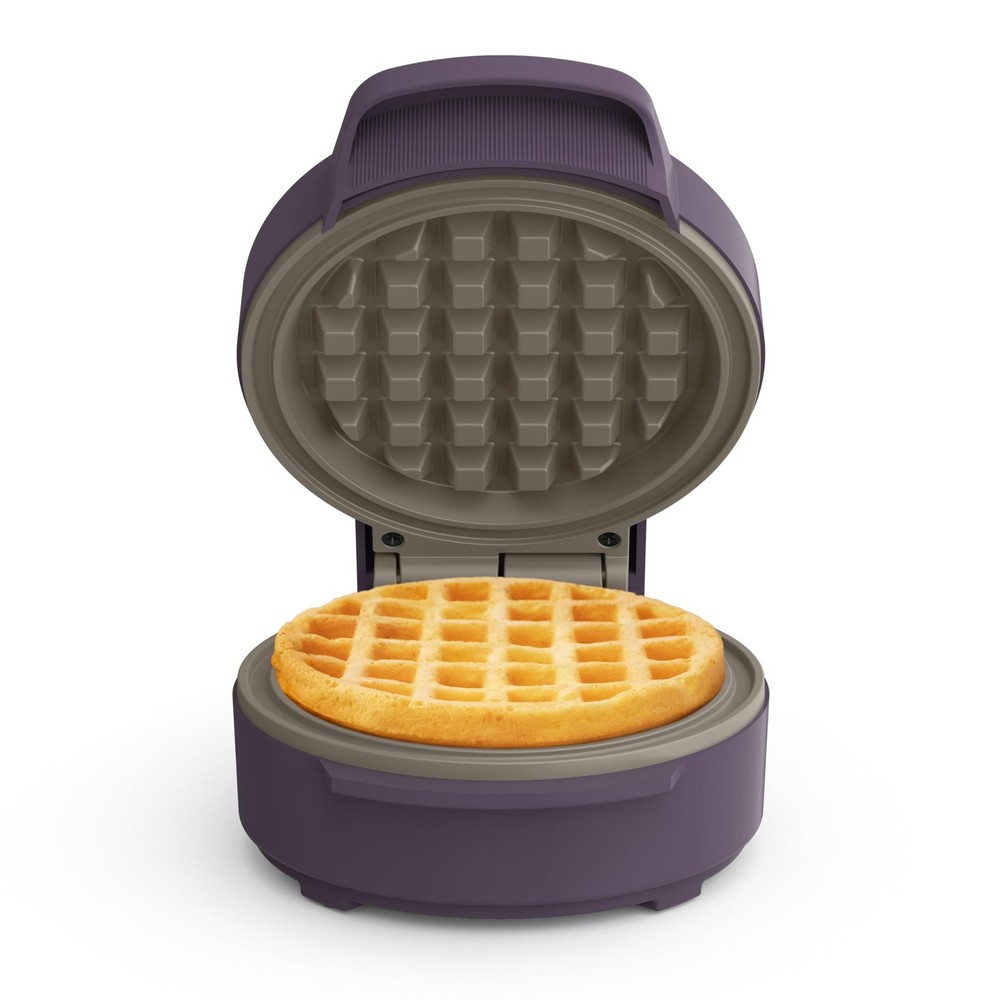 Bella Mini Waffle Maker Ceramic Nonstick Snack-n-Store Stackable 350WPlum Purple