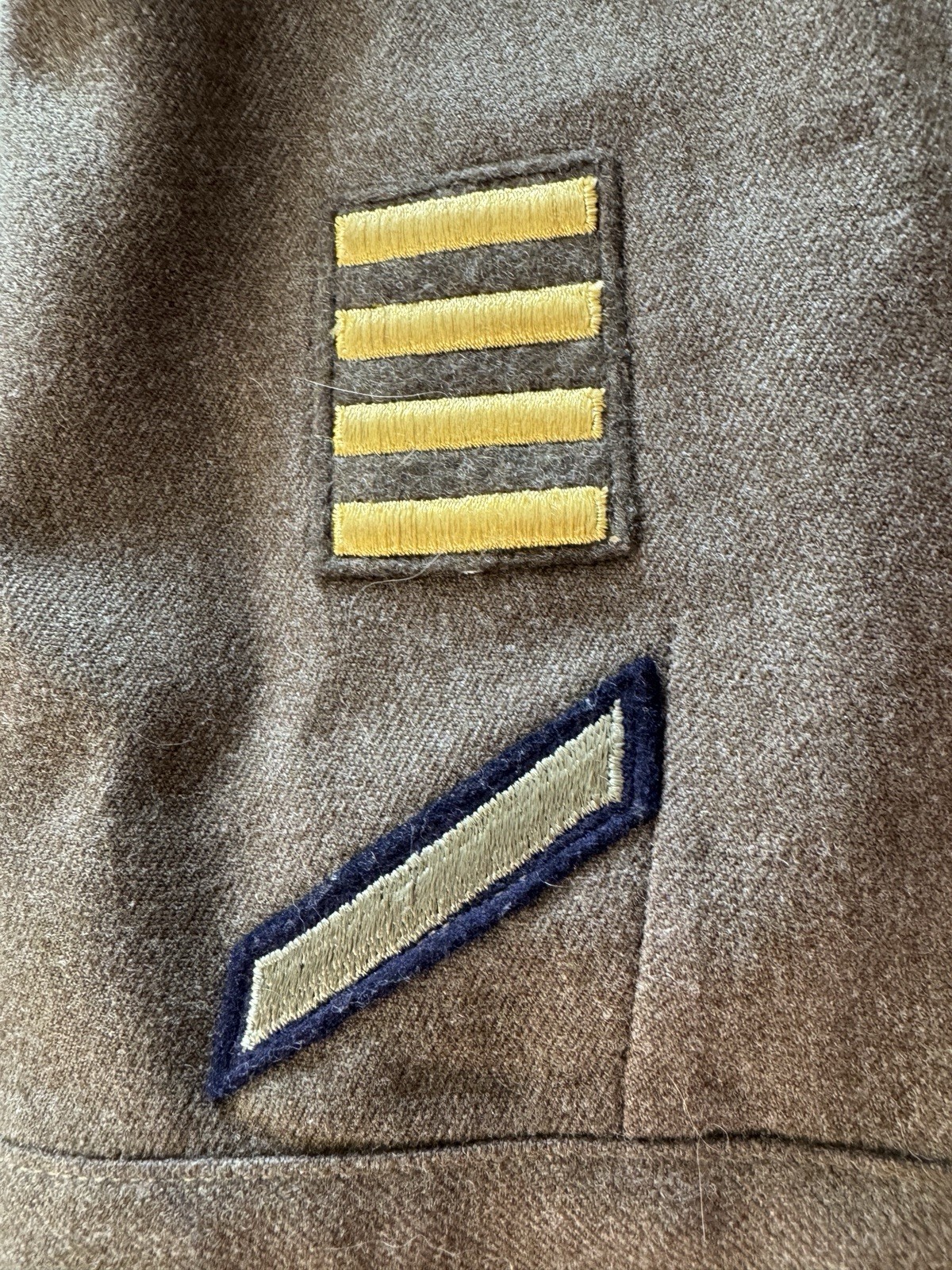 WWII ADSEC Army HQ Patched Ike Jacket W/Awards And Name ID