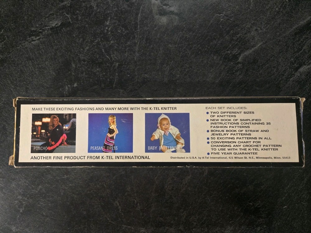 The Original K-Tel Knitter 1971 Vintage In Box