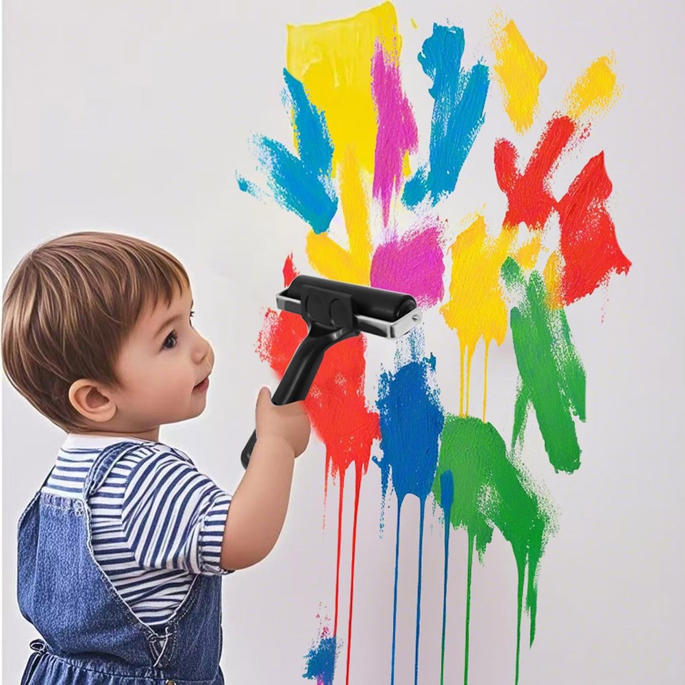 2 Pack Brayer Rollers, Professional Rubber Art Rollers with Comfortable Hand ...