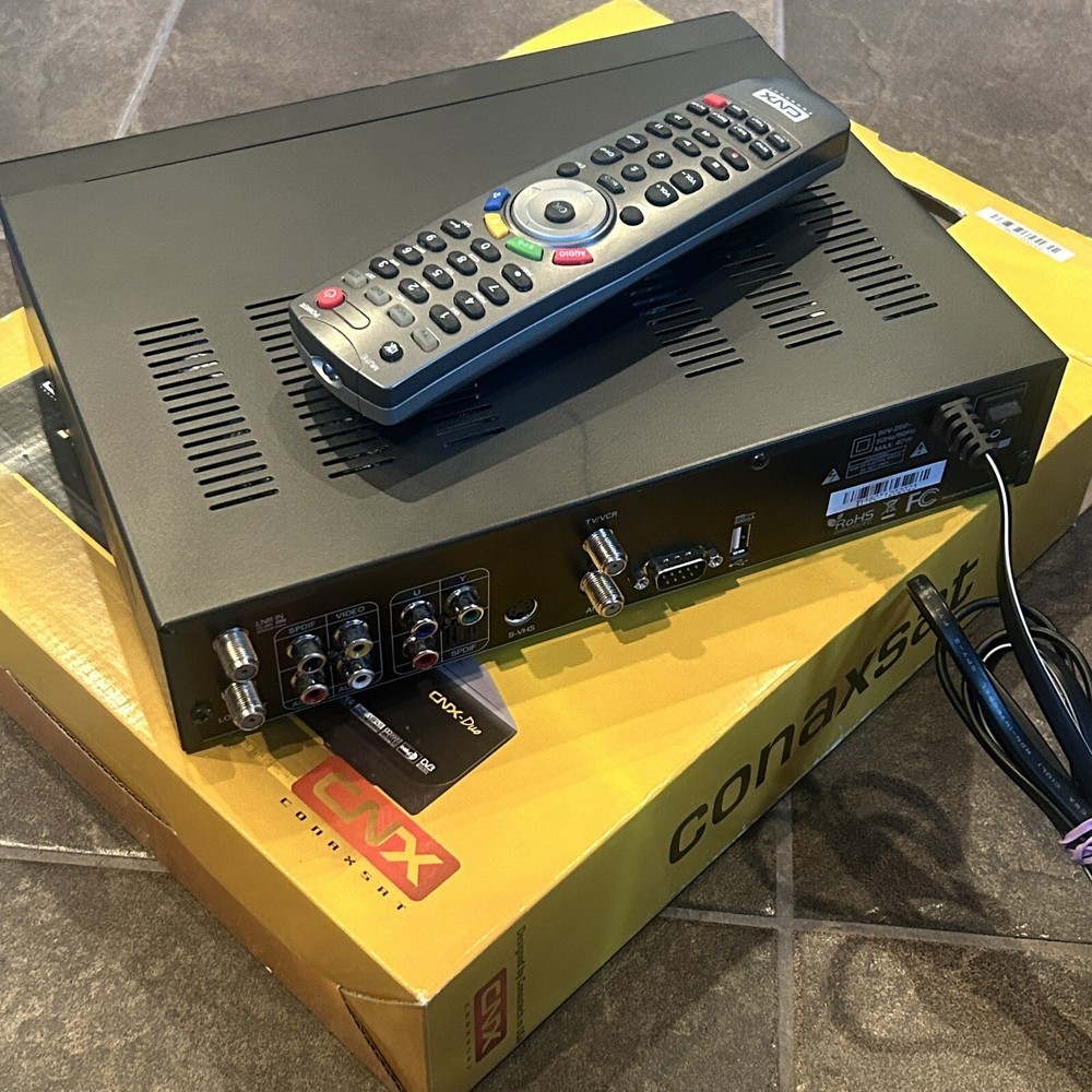 Conaxsat CNX Duo Digital Satellite Receiver - Complete in Box CIB - UNTESTED