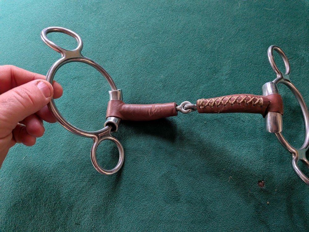 Leather Wrapped Robart Pinchless Two Ring Gag