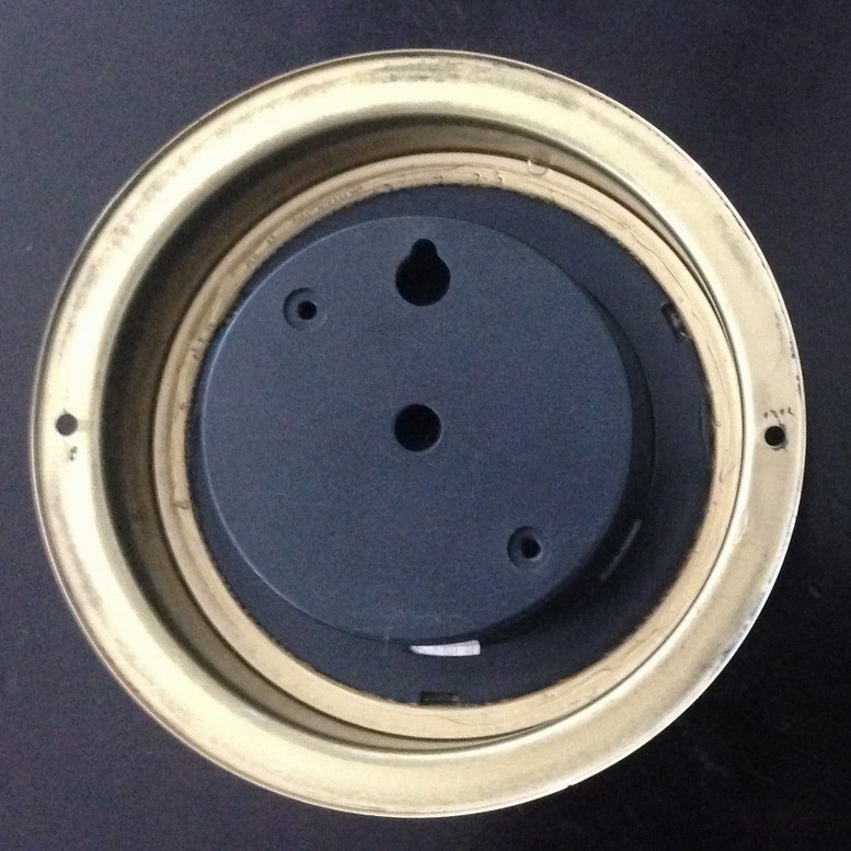 10cm Dial Wall Mounted Brass Case Thermometer Hygrometer