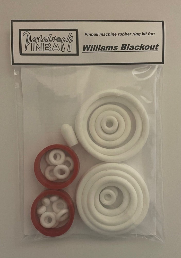 1980 Williams Blackout Pinball Machine Rubber Ring Kit