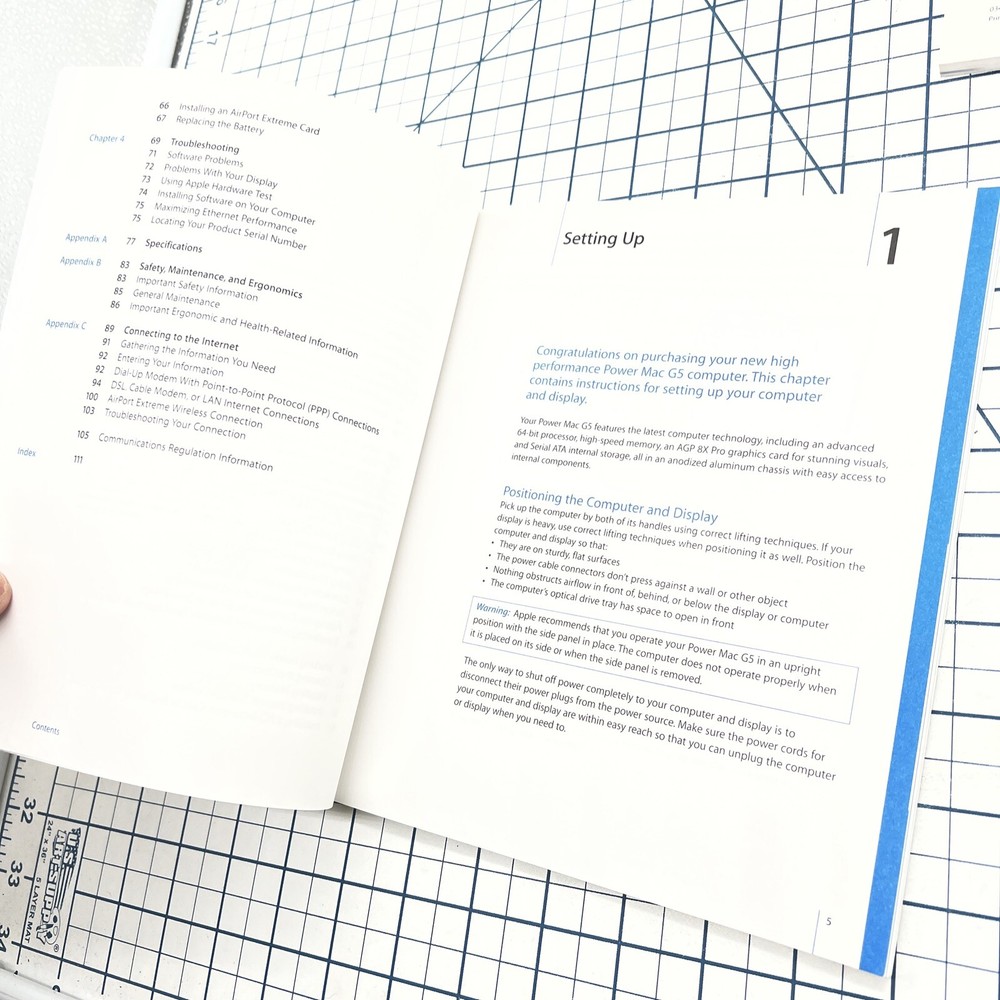 (2) Apple Computer Manuals PowerBook G4 Getting Started Power Mac G5 User Guide