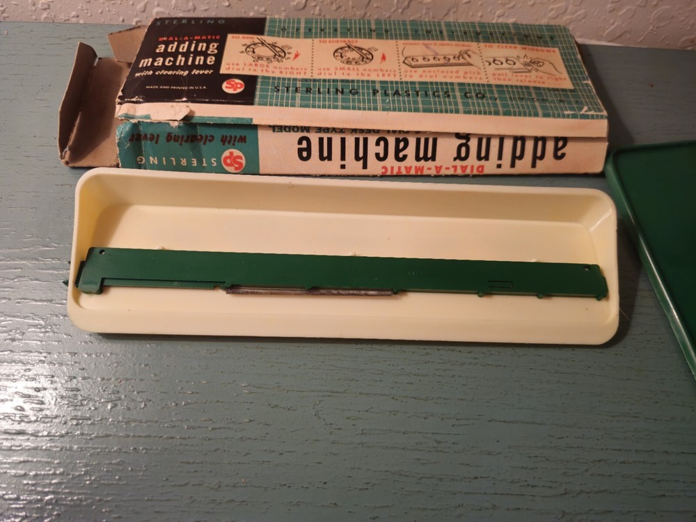 Vintage Sterling 6 Dial Dial-A-Matic Adding Machine-Good