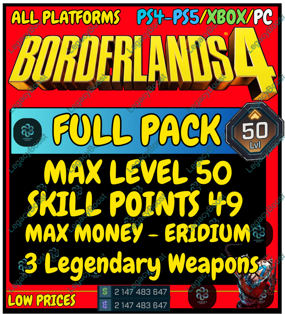Borderlands 4✅ WEAPONS & GEAR, ITEMS MODDED ✴️ GODMODE ✴️ PC-PS-XBOX ✅LEVEL MAX
