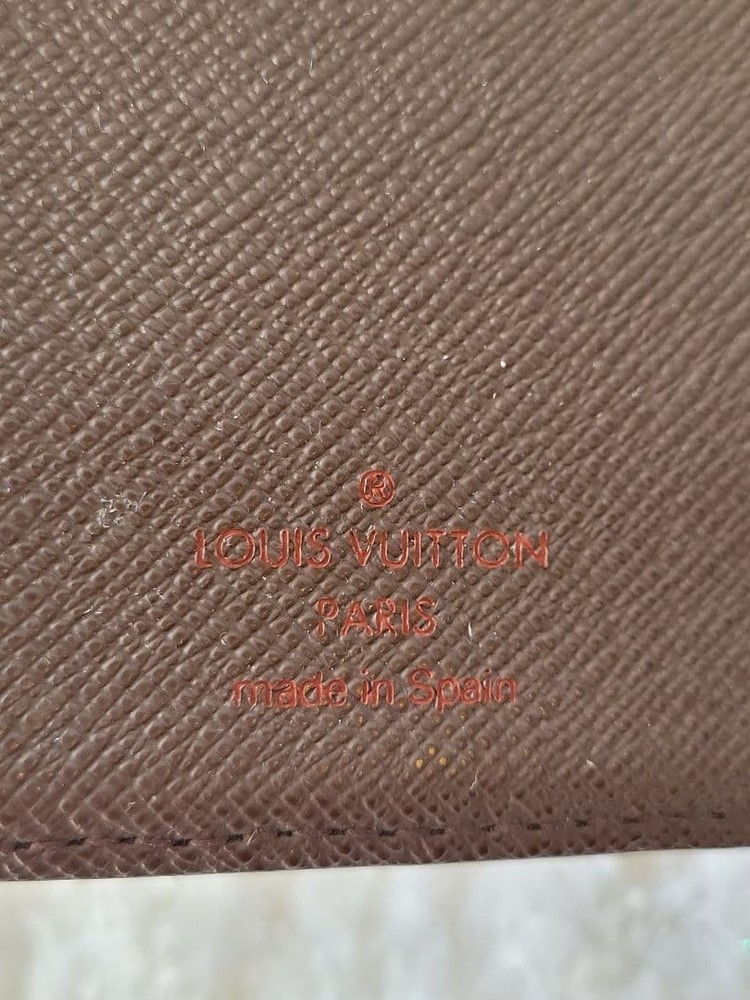 Used Louis Vuitton Damier notebook cover