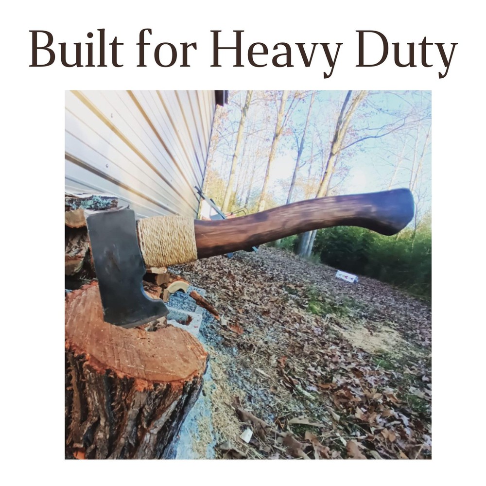 Durable 14-Inch Light Brown Axe Replacement Handle for Easy Use