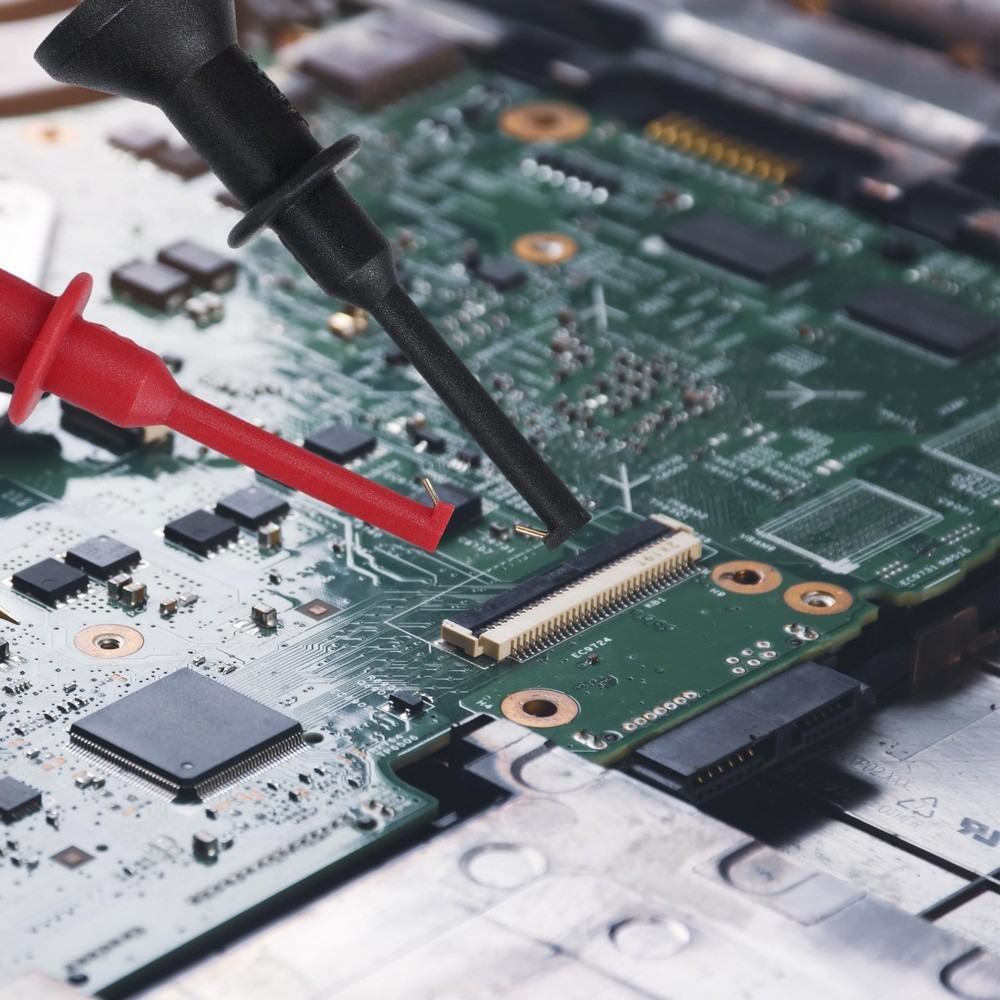 XLLForce 2Pcs Test Hooks Clips, Multimeter Leads Hooks,Multimeter Gray