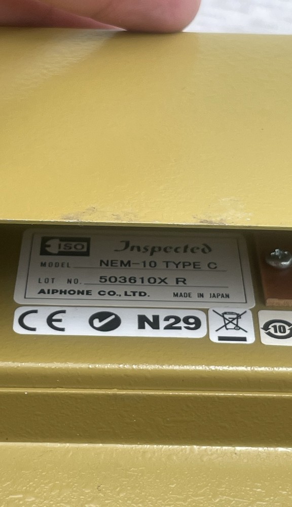 Aiphone NEM-10C is a 10-Call Master Station Audio Intercom System Vintage