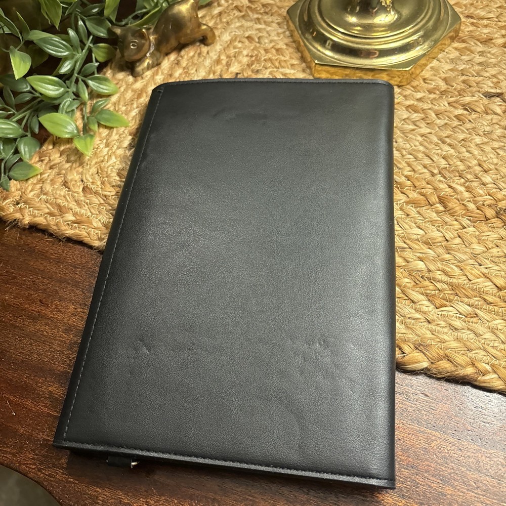 NEW Simply Gilded Large Black Planner Pad Folio 2 Pads