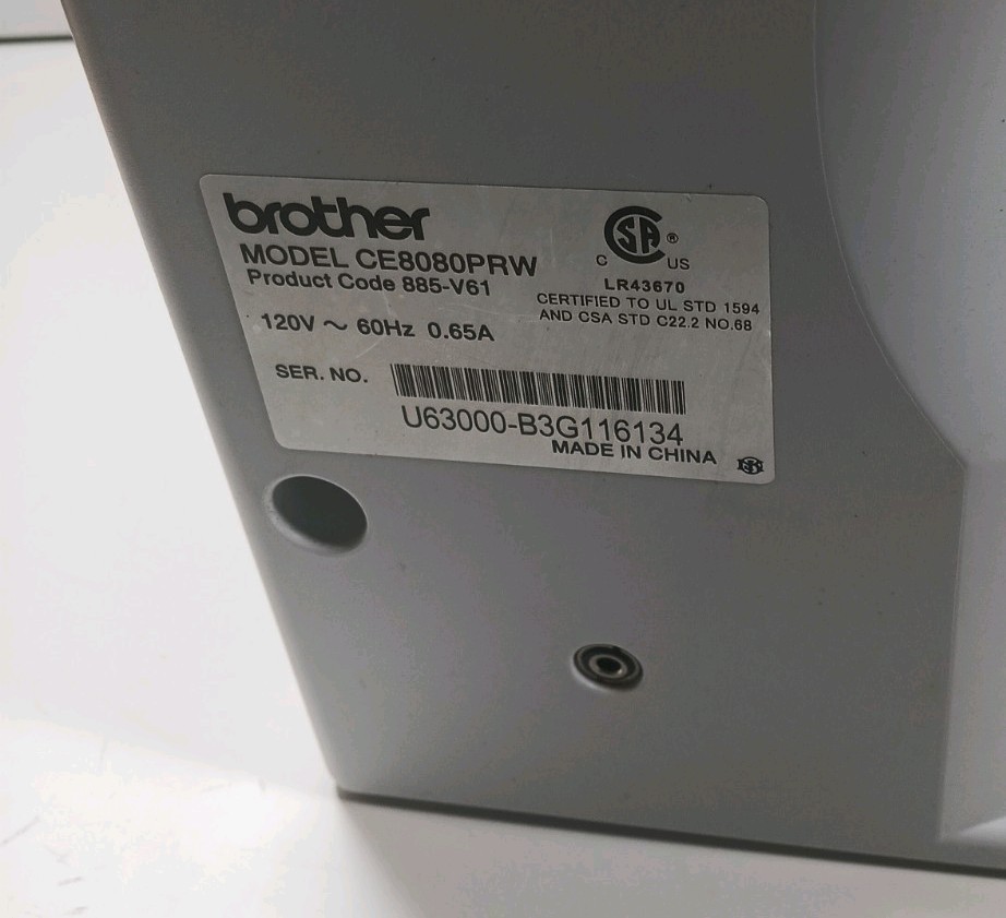 Brother CE8080PRW Project Runway Computerized Sewing Machine White