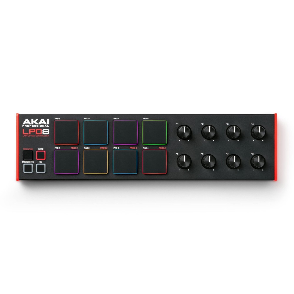Professional LPD8 - USB MIDI Controller with 8 Responsive RGB MPC Drum Pads for
