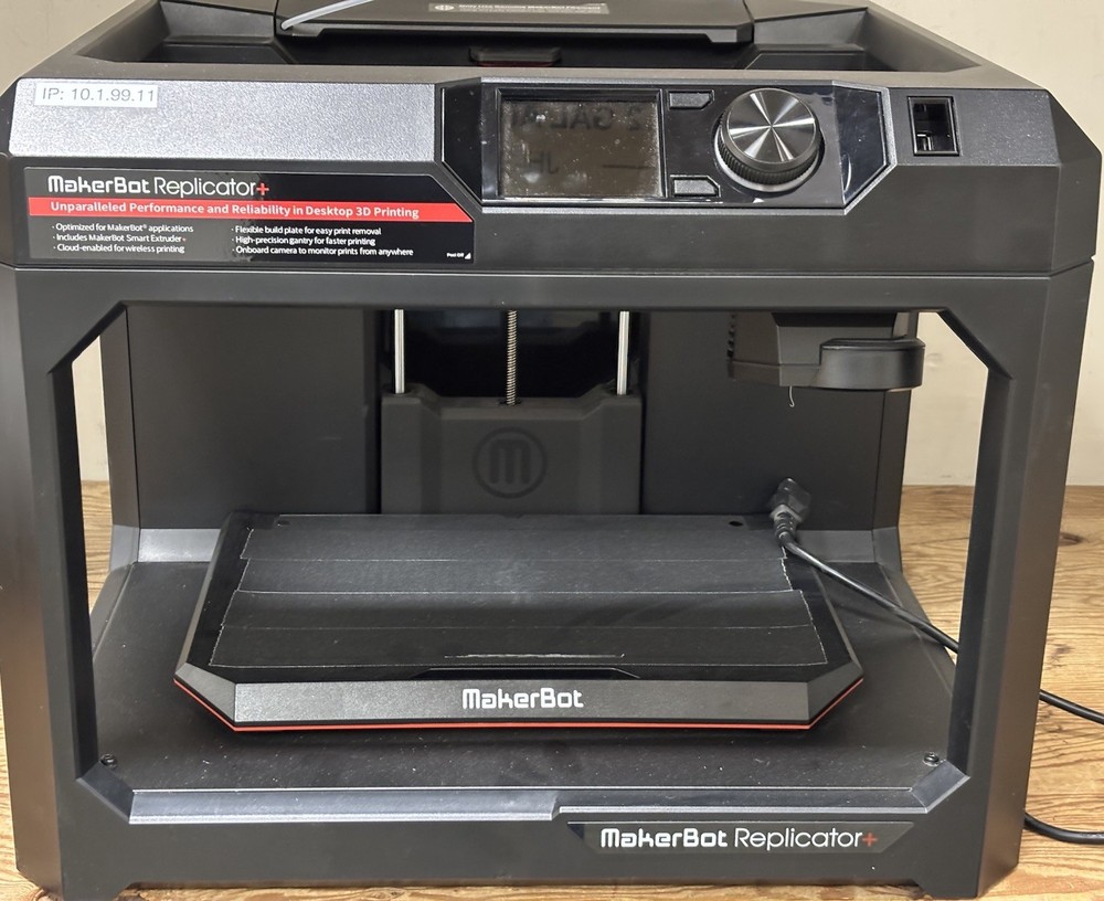 MakerBot Replicator+ Plus 3D Printer Model PABH65 MP07825 with Power Cord - Used