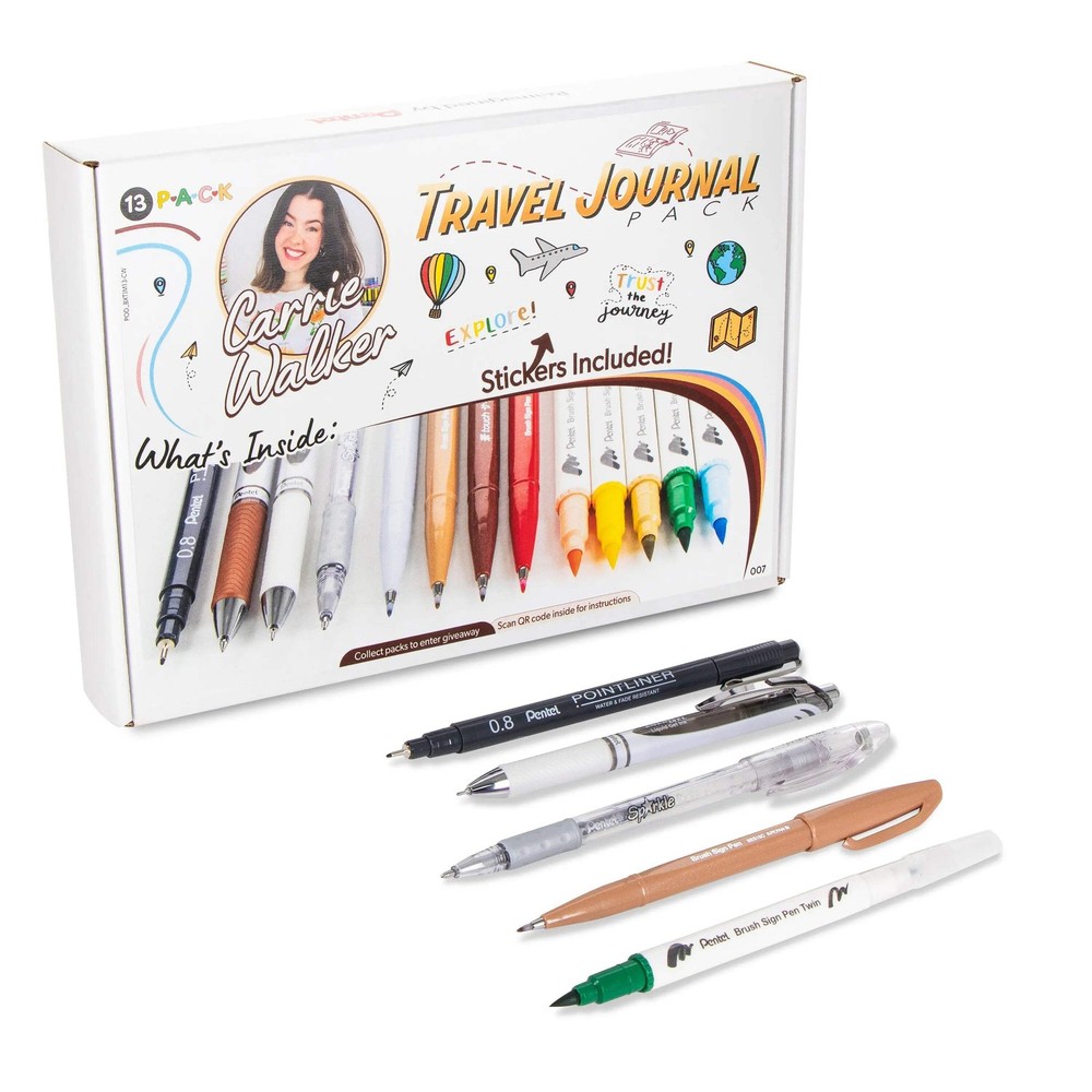 Pentel Travel Journaling Pack