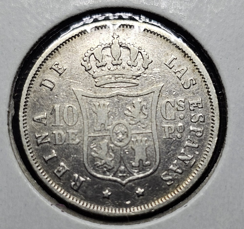 1868 10 Centavos España