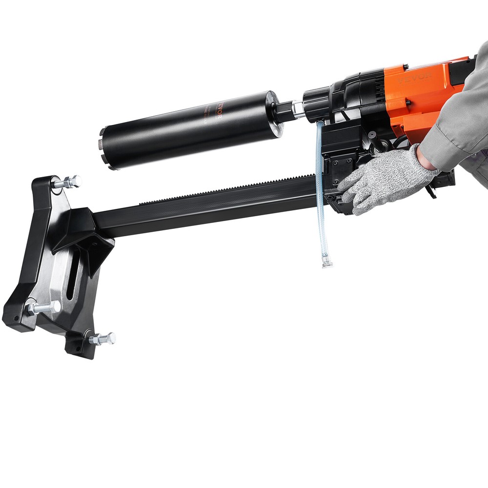 10in Electric Diamond Core Drill Machine Concrete Core Drill Rig Casters 2500W