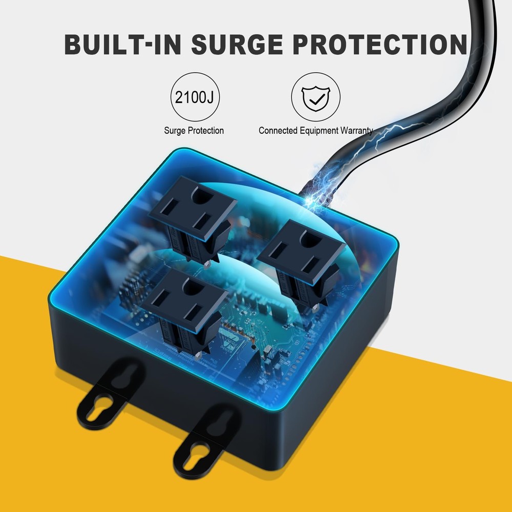 Upgraded Automatic Vacuum Switch, Autoswitch for Dust Collector, Orange