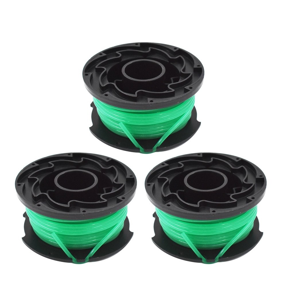 3 PC SF-080 Auto Feed String Trimmer Spool Line Replacement for Black & Decker