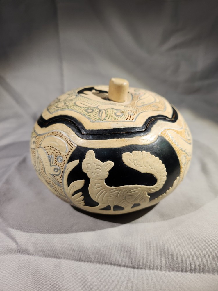 Beautiful hand painted Gourd